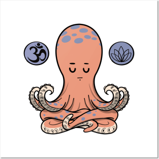 Yoga Tentacles Posters and Art